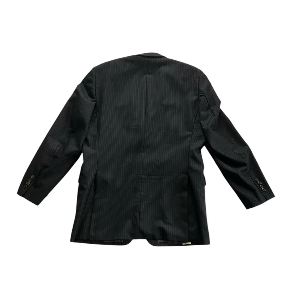 Ralph Lauren Wool Men’s size 42L Blazer Jacket Sport Coat Black & white striped